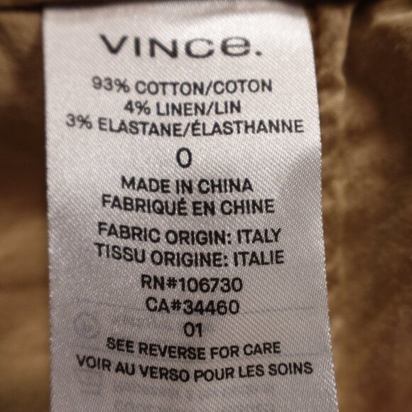 Vince Coin Pocket Chino Pant women's 0 khaki - Picture 11 of 12